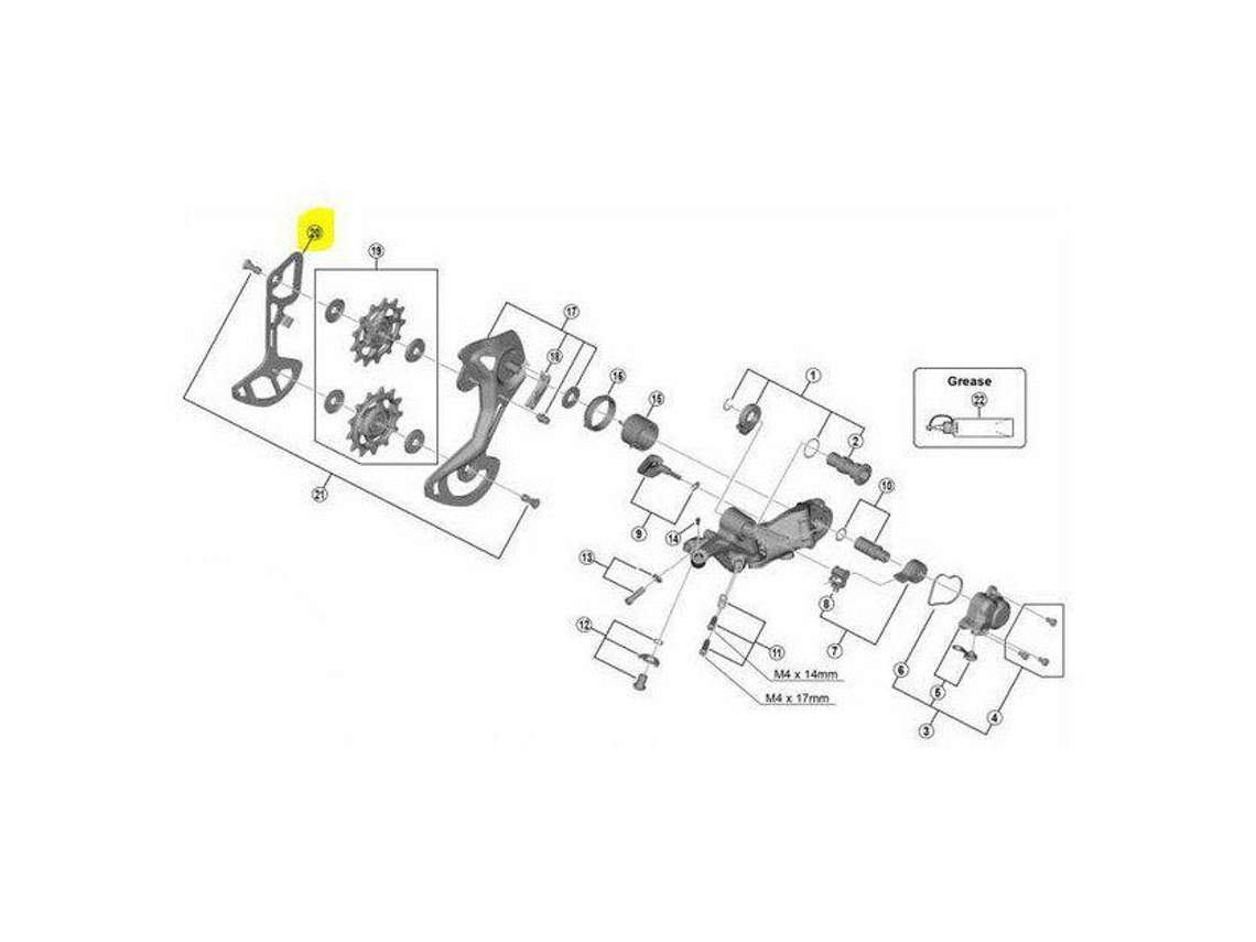 Shimano Pulley Carrier Interior Xtr M9100 Sgs 12s