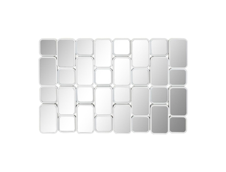 Espelho de parede DKD Home Decor Espelho Champanhe Dourado PP 2 Unidades (90 x 4 x 60 cm)