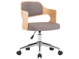 Dining Chair, Dining Chairs Vidaxl Cinzento-acastanhado Tecido (n/a)