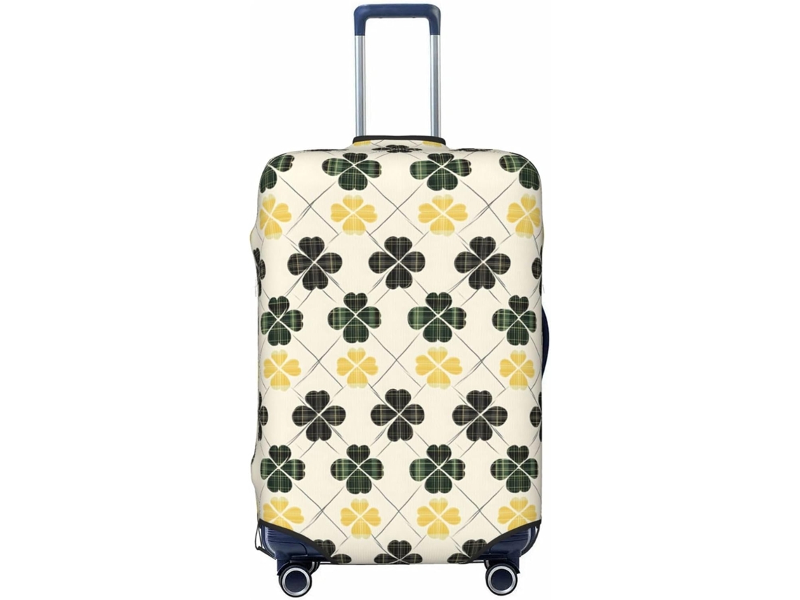 Capa para Mala Novastar Macia com Estampa de Plantas Verdes 3 Cm Poliéster Zíper Férias Viagens | S/MARCA