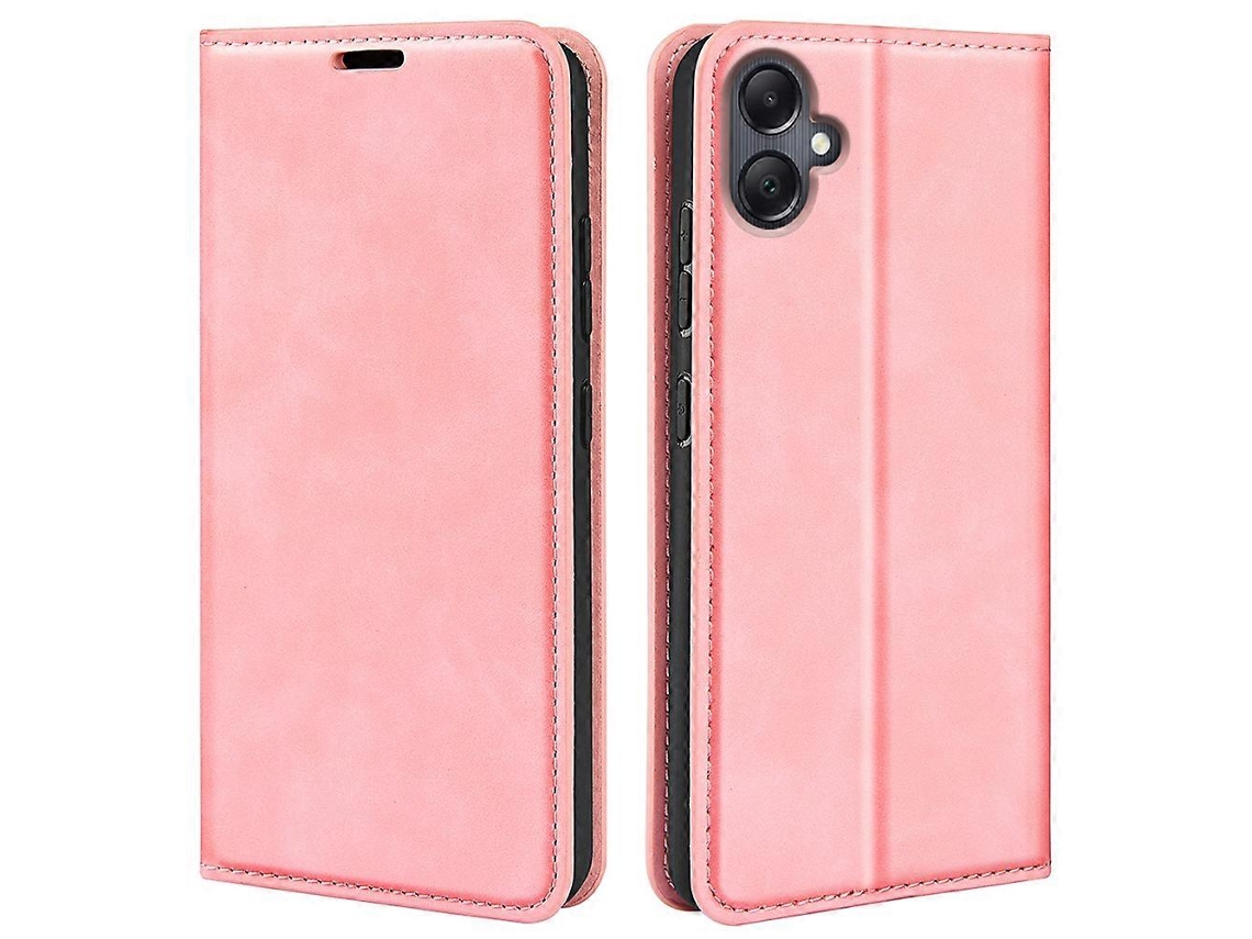 Compre Capa De Couro Tipo Carteira Para Samsung Galaxy A06 4g, Rosa, Com Toque De Pele