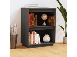 Vidaxl Armário Consola 60x34x75 Cm Pinho Maciço Cinza