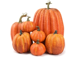 Conjunto de 7 Abóboras Artificiais, Abóboras Falsas, Decoração de Outono para o Dia Ação Graças, Halloween e Natal BRILVIBERA