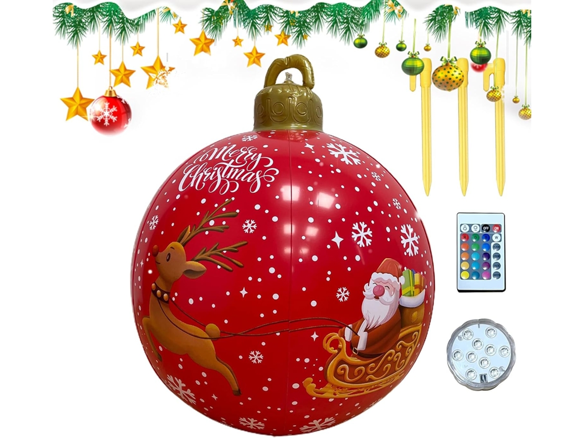 Enfeite Inflável Gigante De Natal Com Controle Remoto |
