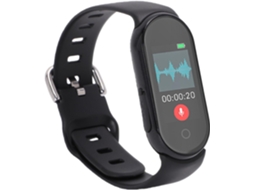 Xumiuziy Gravador Vocal Numérico, Aplicativo Gravação Pulseira Comando Tela 0,96 Polegadas Bluetooth, Redução