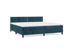 Box Spring Bed, Box Spring Beds Vidaxl Azul Veludo (200 X 200 Cm)