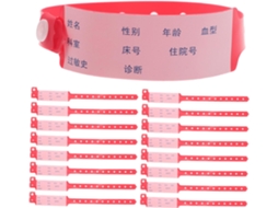 Frcolor 100 Pulseiras Refletoras Descartáveis para Pacientes em Ambientes Hospitalares