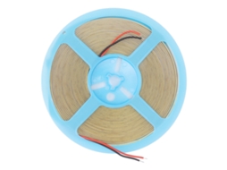 Fita de LED COB flexível 2026 com 320 LEDs, 24V, 10m, branco quente 3000K, 110lm, adesiva, para armários e residências.