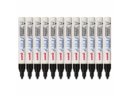 Marcador Permanente UNI-BALL Paint Marker Px-20 Preto 12 Unidades