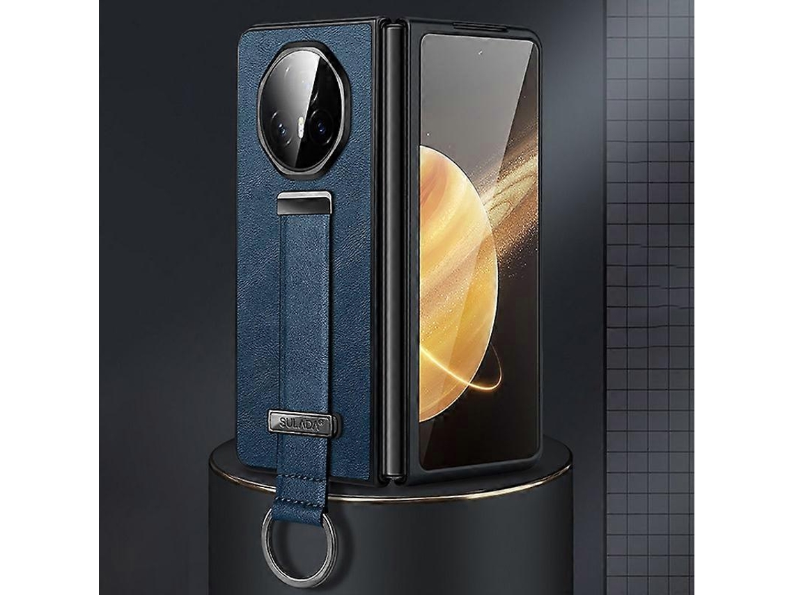 Capa De Celular À Prova De Choque Com Textura De Couro E Pc Sulada