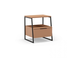 Mesa de cabeceira Oksa Terracota - Negro 45 x 50 x 40 cm