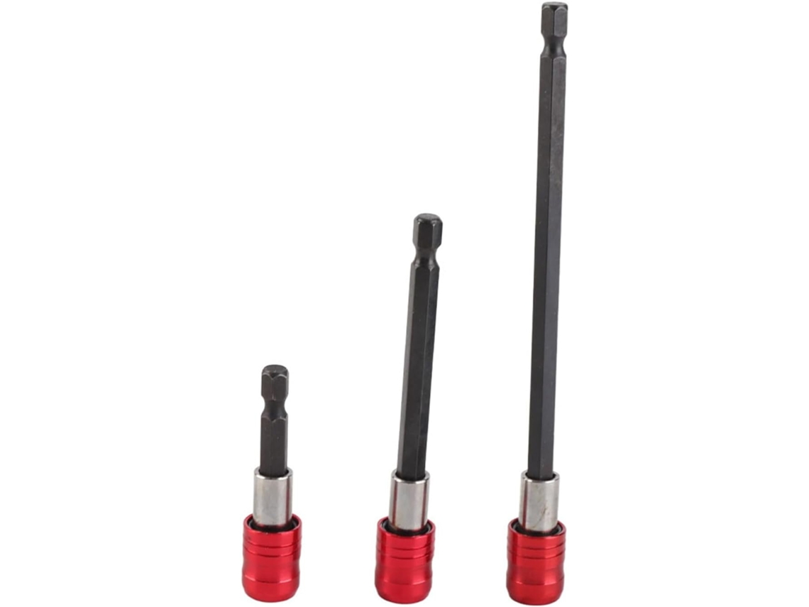 Conjunto de 3 Extensões de Bits com Encaixe Hexagonal 1/4'' CHABERLU