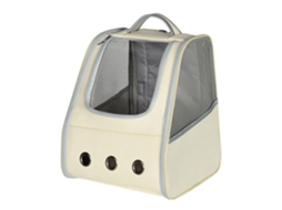 Mochila de Transporte para Gatos, Respirável, Dobrável, 32x28x37cm, Cinza AQUAFORGE
