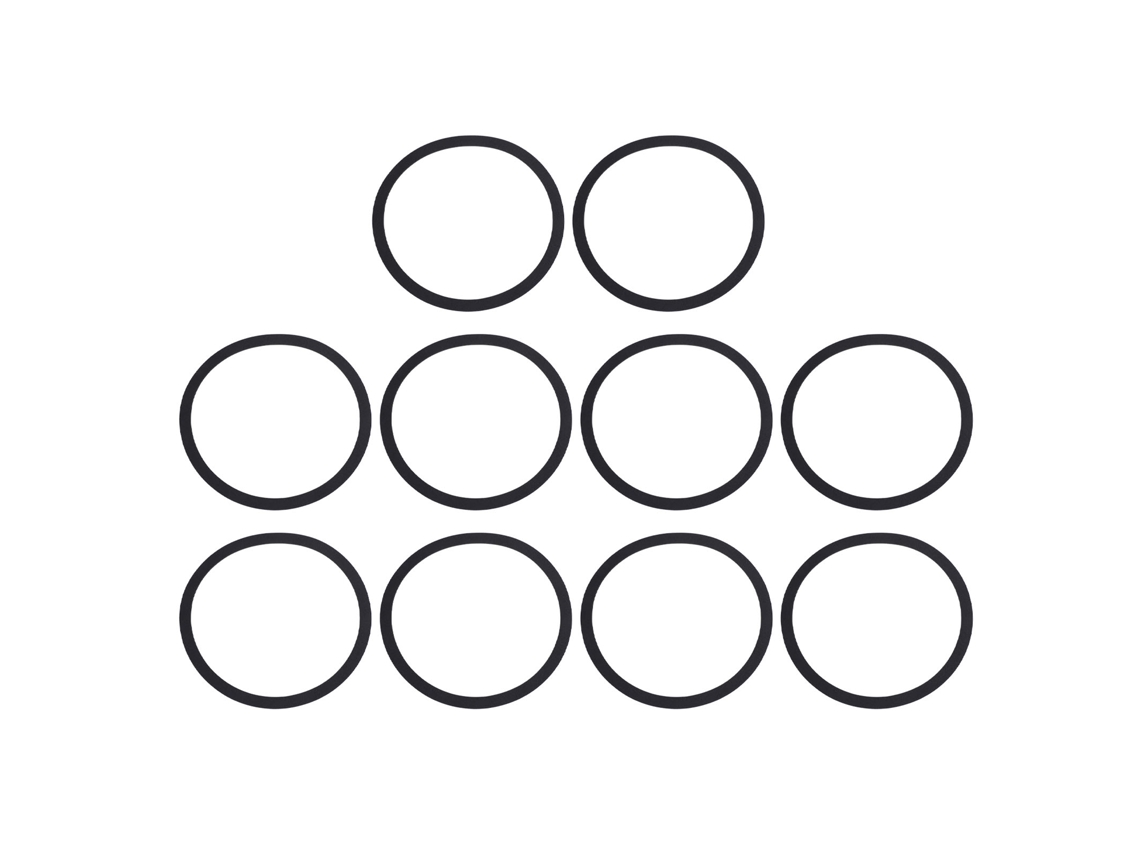 Aetheria 10 Pcs Junta de Vedação Eva para Alto falantes Anel Washer Redução de Ruído 166mm Od