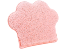 Esfoliante facial portátil em poliuretano hidrofílico rosa, Acessório.