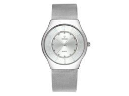 Relógio de pulso masculino de quartzo à prova d'água com pulseira estampada WWOOR