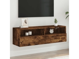 Vidaxl Móvel Parede Tv 100x30x30 Cm Derivados Madeira Carvalho Fumado