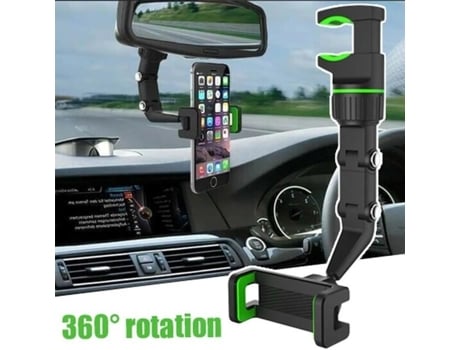 Suporte de Telefone Celular para Carro Suporte de Telefone Celular Resistente 1200 Suporte Ajustável Espelho Retrovisor Viseira Solar GOTOSEEU