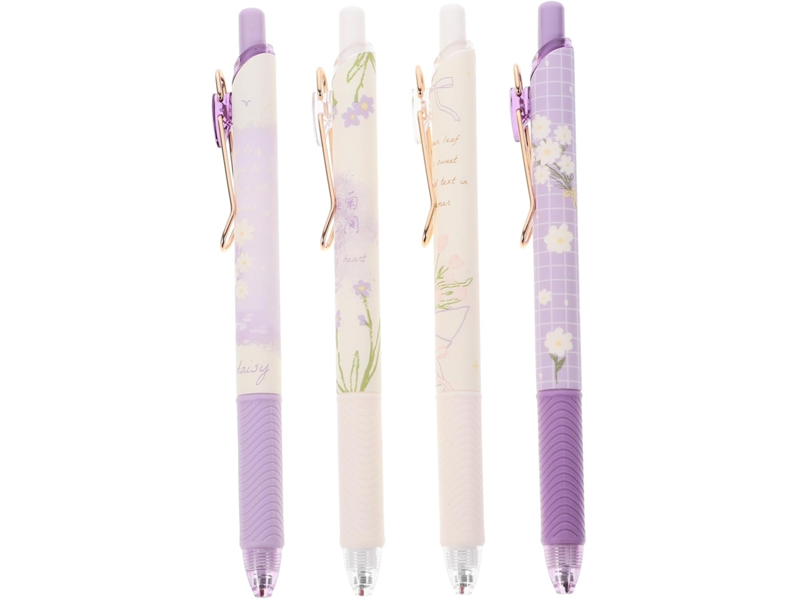 Canetas Em Gel Magiclulu, Escrita Suave Com Ponta De 0,5 Mm, Pacote 4