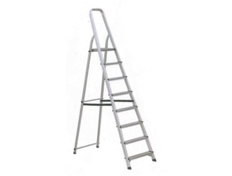 Escalera aluminio 8 peldaños hogar en131