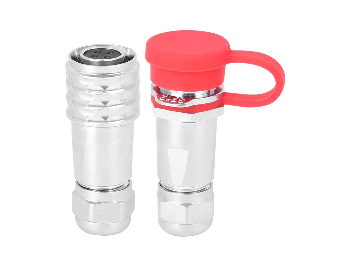 Conector Aéreo TYU SF12 4 pinos waterproof push pull