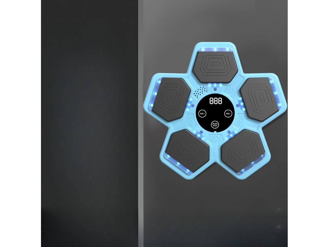 Máquina De Boxe Musical Com Luvas Altura Ajustável, Fácil De Montar, Com 5 Níveis Para Adultos E Crianças Azul Hexinyigjly