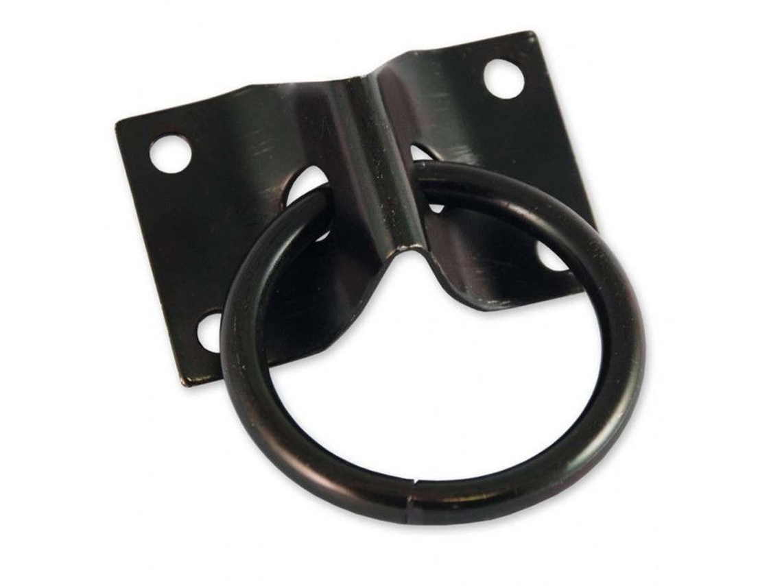 Placa 70x45mm Com Aro Em Aço Zincado Preto Ø7mm Uc1 Chapuis