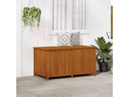 Vidaxl Caixa De Arrumação P/ Jardim 150x80x75 Cm Madeira Acácia Maciça