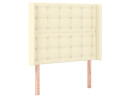 Cabeceira de Cama com Abas de Couro Artificial MAISON EXCLUSIVE (103x16x118/128 cm)