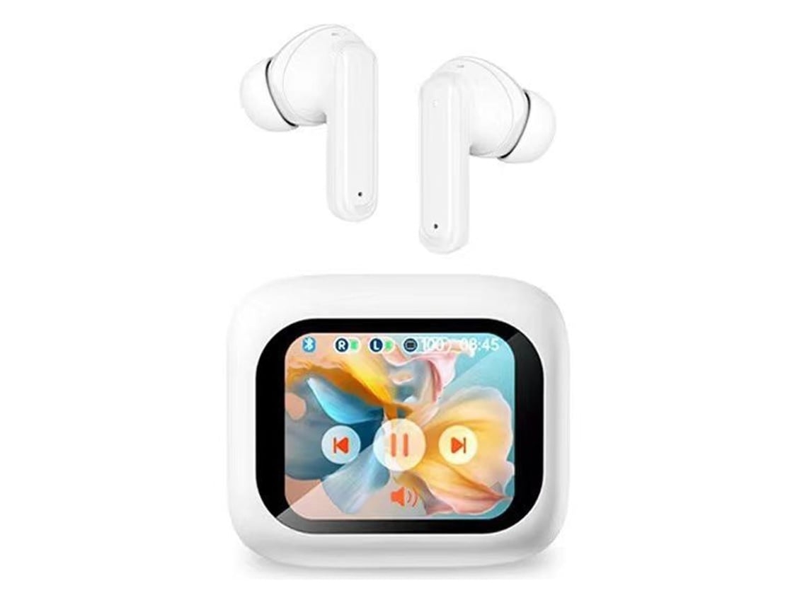 Auriculares Sem Fios Bluetooth 5.3 Tws Som Estéreo Cancelamento De Ruído Microfone Para Chamadas Controlo Tátil Lurelia