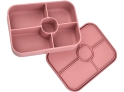 Recipiente De Silicone Para Marmita Com 5 Compartimentos, Próprio Para Freezer E Lava Louças, Ideal Para Crianças E