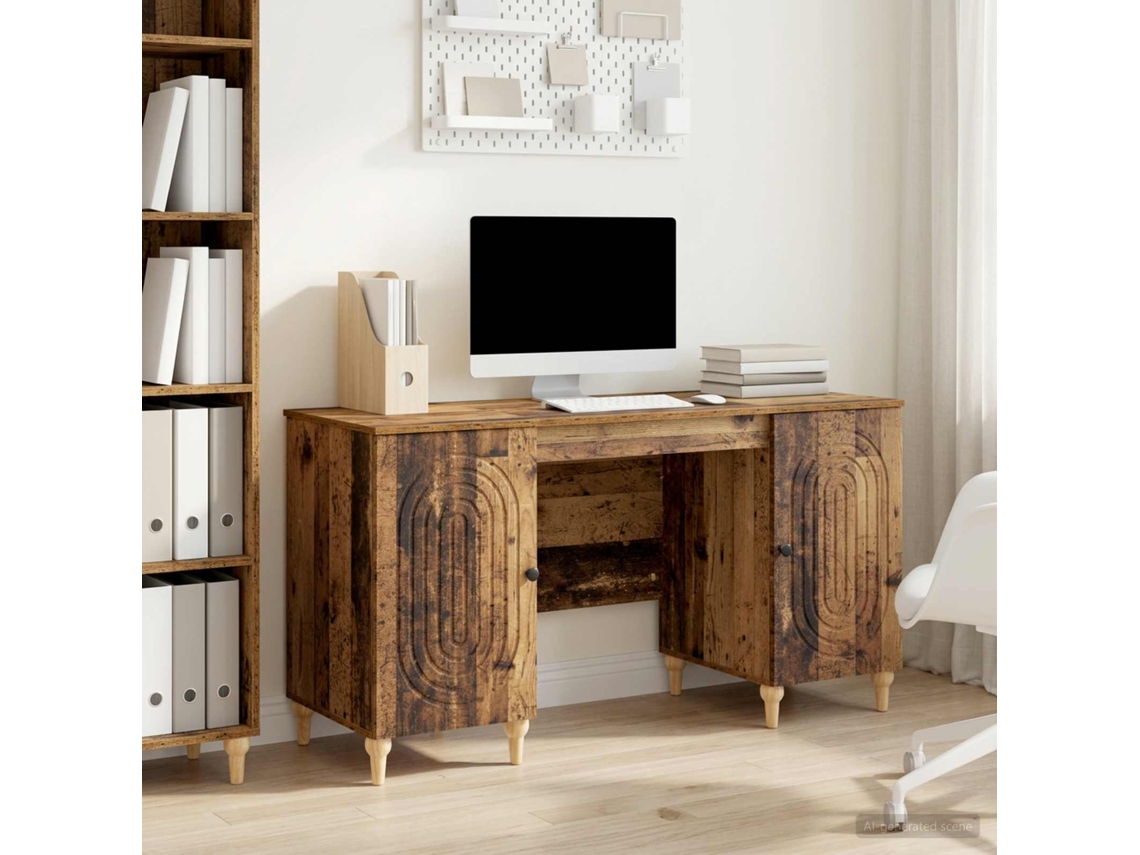 Vidaxl Mesa Madeira Antiga 142,5 X 50 X 75 Cm Derivados De Madeira