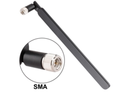 Antena de Roteador Ander Online W405 Antena de Roteador Preta EOOCOO (ganho de 5dbi Interface Sma)