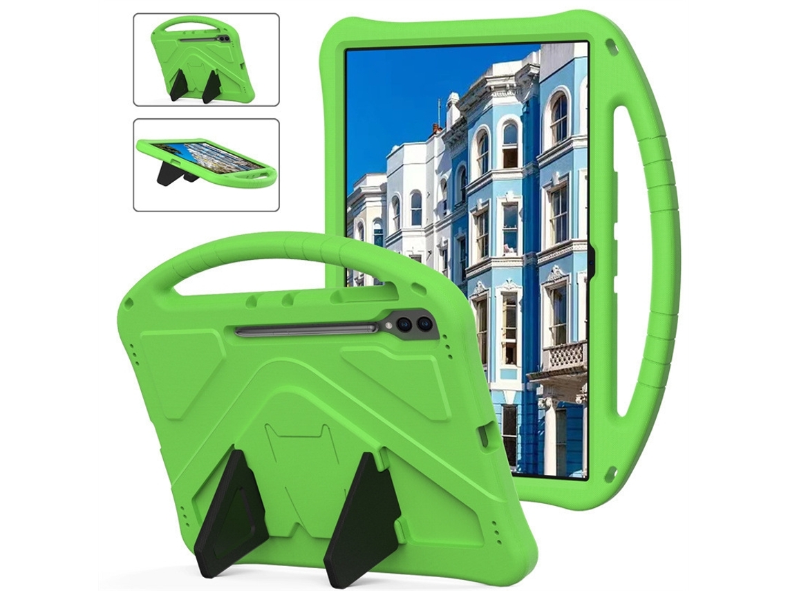 Capa Protetora Para Ipad, Cor Verde, Compatível Com Ipad, Para Proteção, Transporte E Utilização Diária