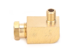 União De Tubo De Latão Ângulo Retto Conexão De Rosca Mangueira Conector Tubo Industrial Pl606