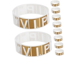 Pulseiras de papel Uonlytech 300vip para eventos, confortáveis e seguras, ideais para festivais e bares, com ajuste.