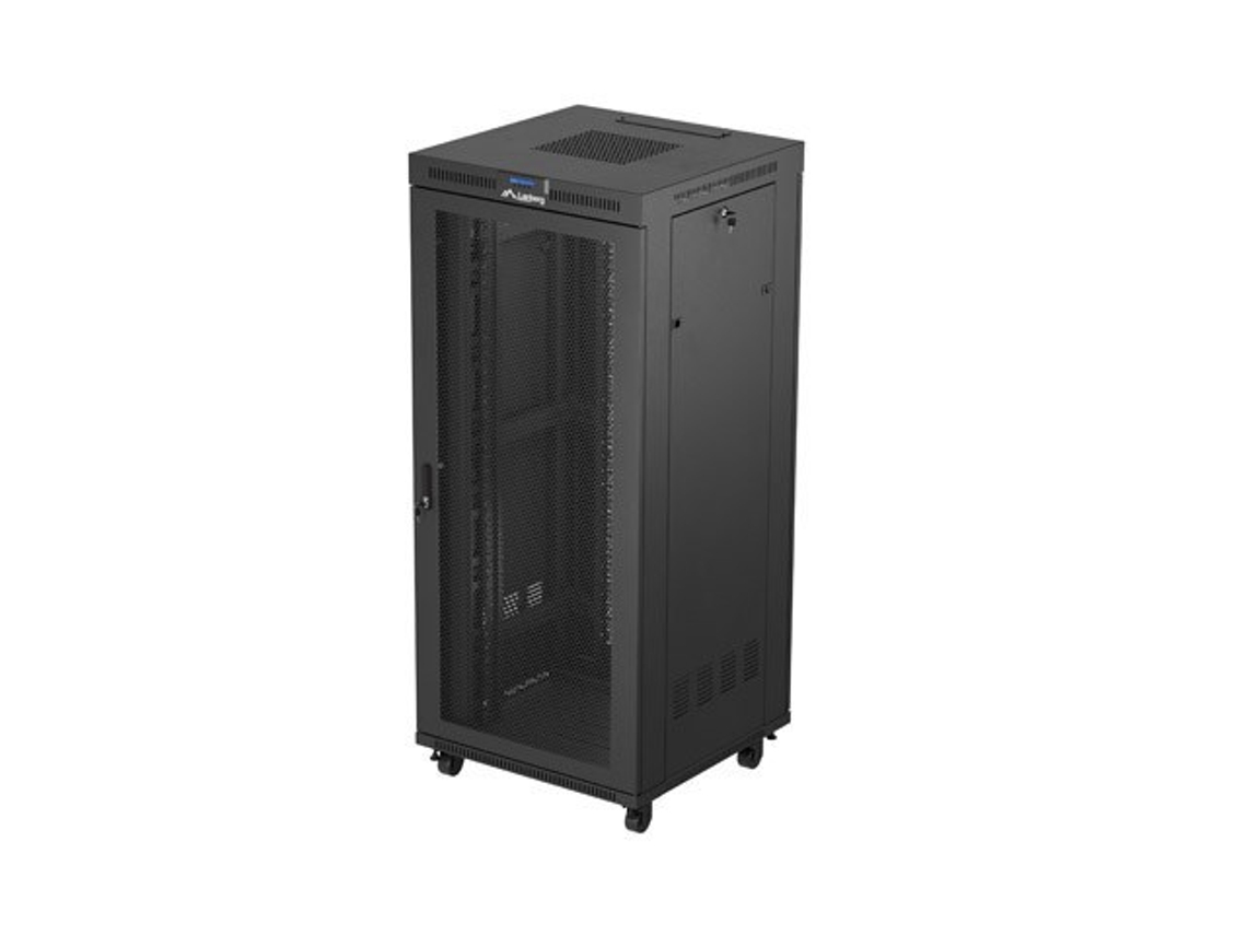 Gabinete de rack de pé 19 37u 800x800 preto perfurado Lcd Lanberg (pacote plano)