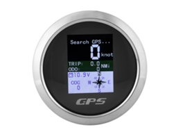 Velocímetro Gps De 85 Mm Para Carro, Barco E Engenharia, Aço Inoxidável, À Prova D'água, Digital, Mostrador Preto
