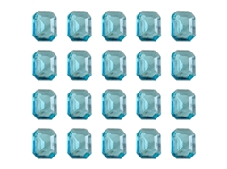 10Pcs Ornamentos de Unhas com Broca Azul Gelo Através Da Luz Da Lua NEVEANCE