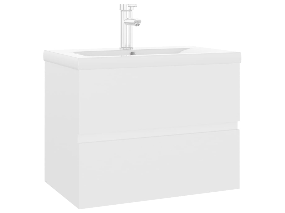 Armário de lavatório e lavatório VIDAXL Branco Madeira processada (60x38.5x45 cm)