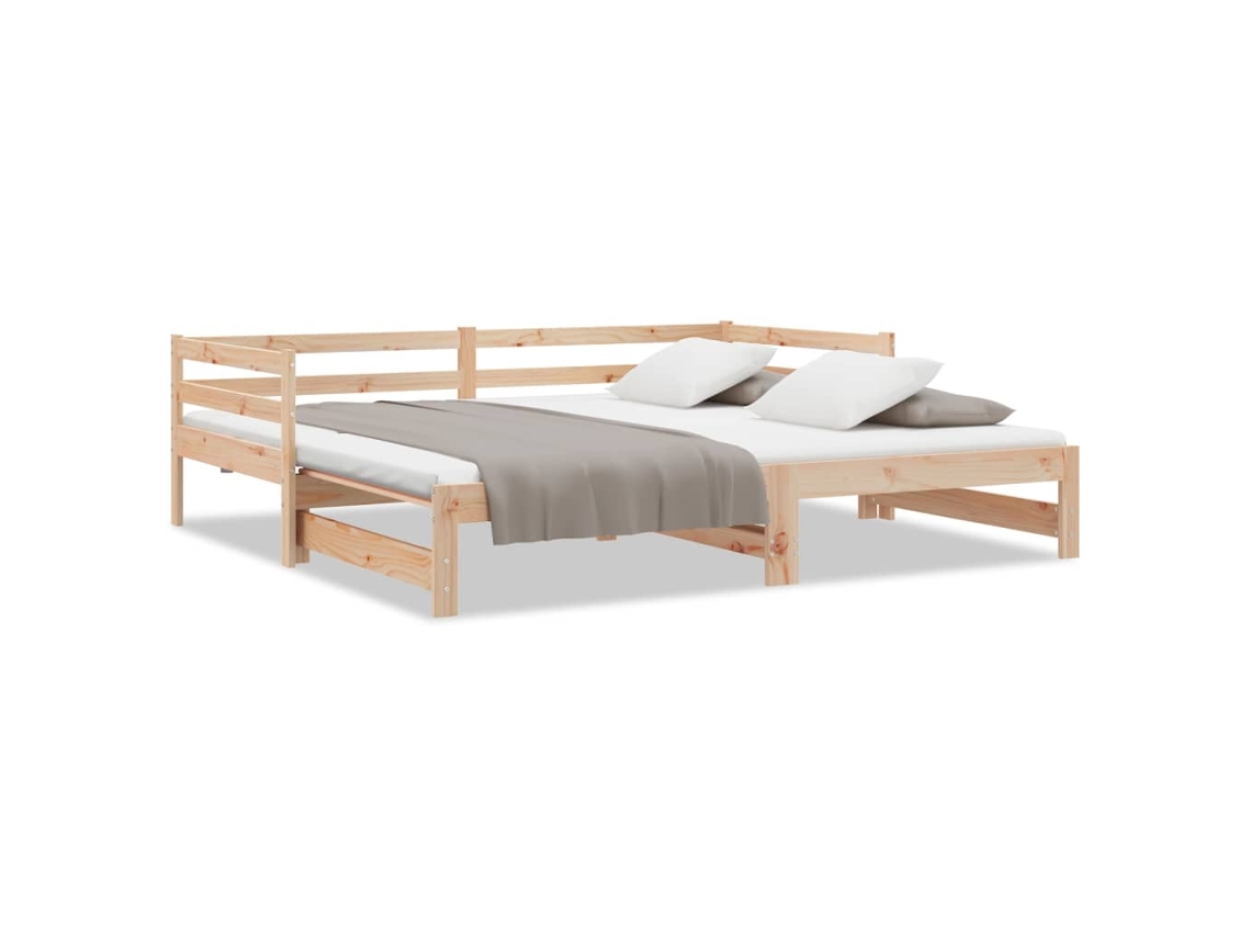 Day Bed, Day Beds Vidaxl Marrom Madeira De Pinho (90 X 200 Cm)