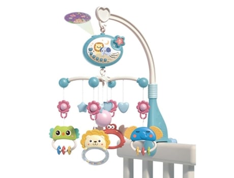Cute Baby Crib Mobile With Music Lights Star Projection Hanging Rotating Toys Baby Crib Toys With Re Zmfsecqnb