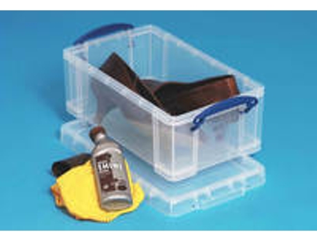 Caixa de armazenamento empilhável transparente de 0,7 L, 155 x 100 x 80 mm