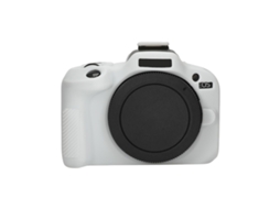 Capa Protetora de Silicone Macio Brilhante para Canon Eos R100 Branca XIAOMOYU