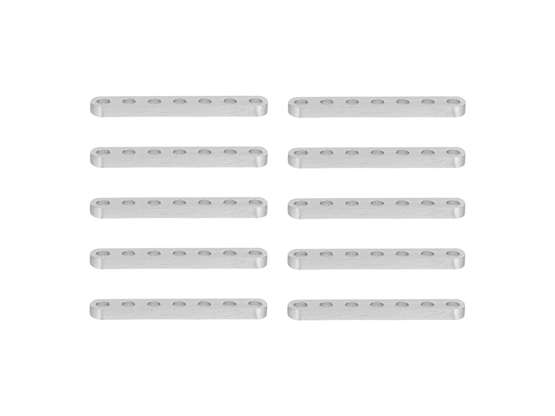 10pcs Suportes Planos Retos De Alumínio 4x8mm Para Engenharia Robótica E Equipamentos