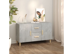 Vidaxl Aparador 100x36x60 Cm Derivados De Madeira Cinzento Cimento