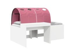 Cama com Túnel 4 Pcs Carvalho Artisian e Rosa MAISON EXCLUSIVE