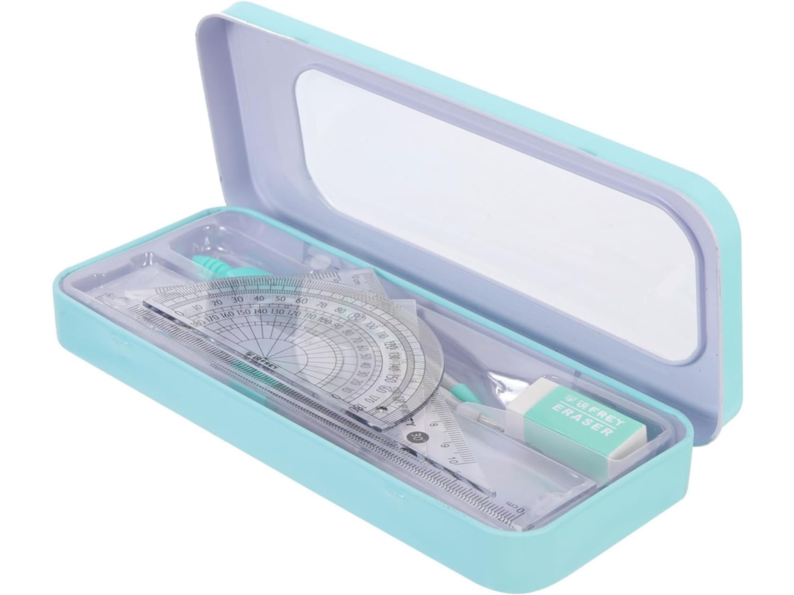 Kit de artigos de papelaria Hemoton Design, transferência de precisão e decoração escolar, régua de ferro e ABS para