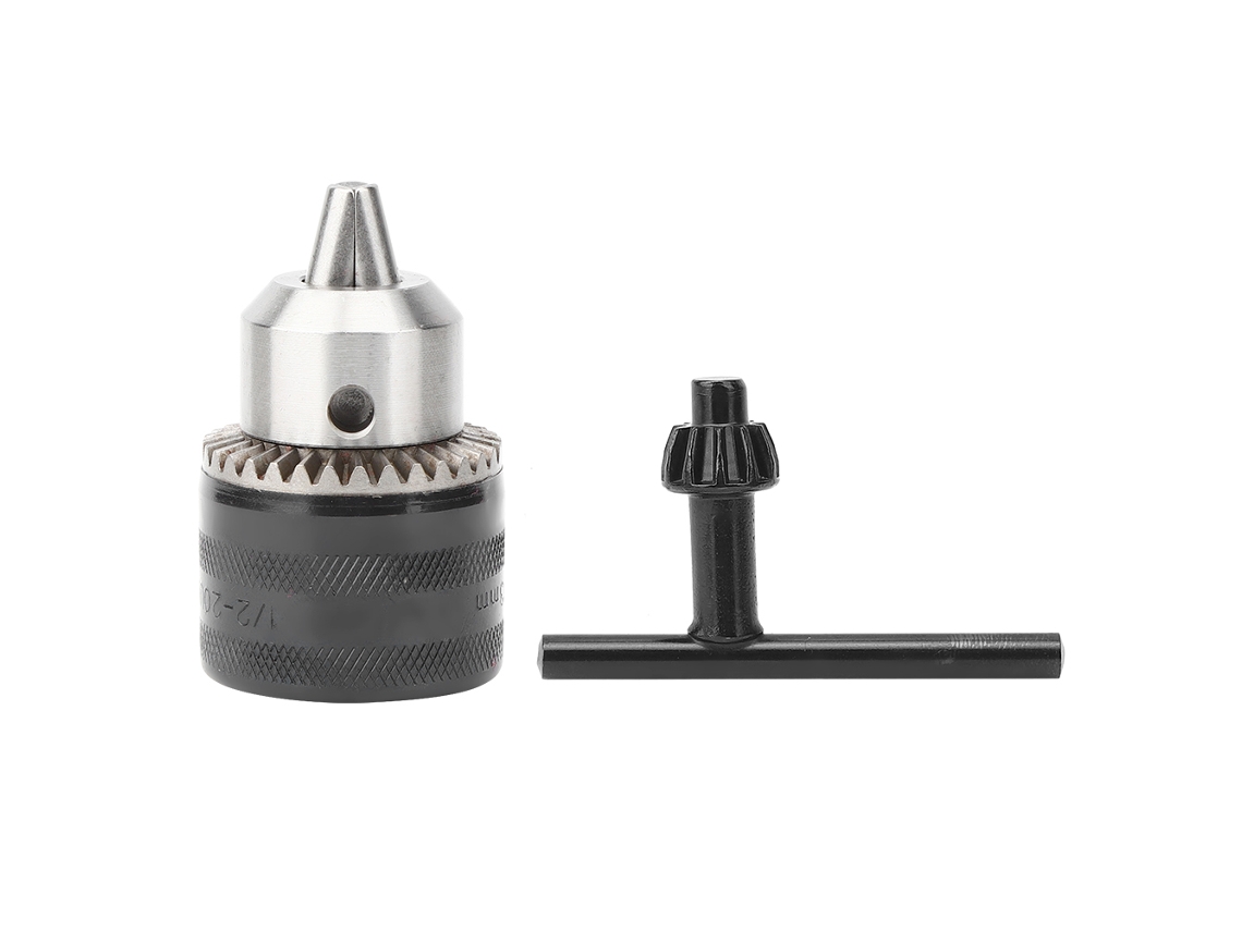 Mandril Para Furadeira Com Chave 1.5-13mm 1/2-20unf Durável E Chave De Reposição Ferramenta De Oficina