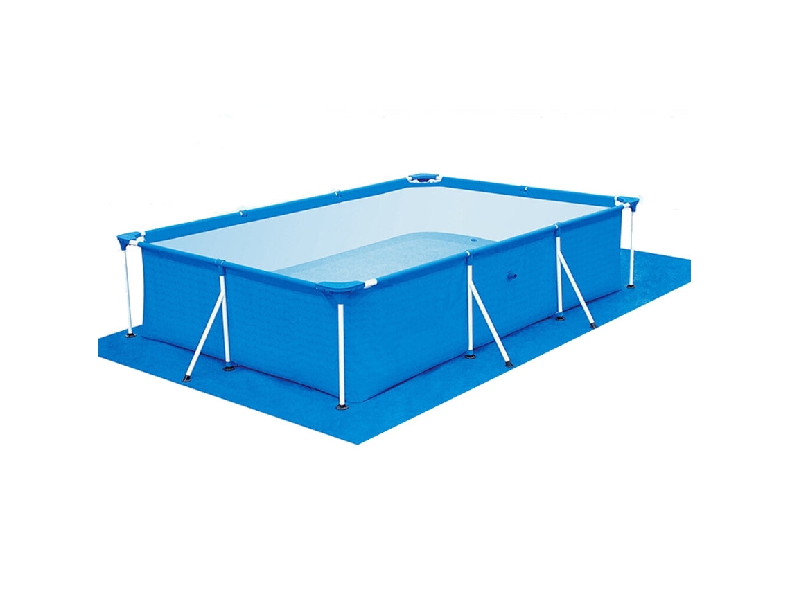Colchonete inflável para piscina (azul)